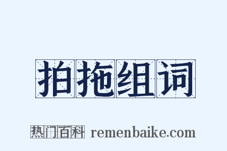 拍拖组词是什么意思的图片